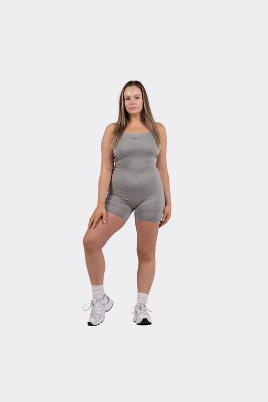 One Piece Grey Bodysuit