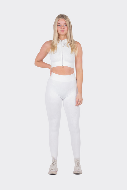 Spring Zip Up White Full Set