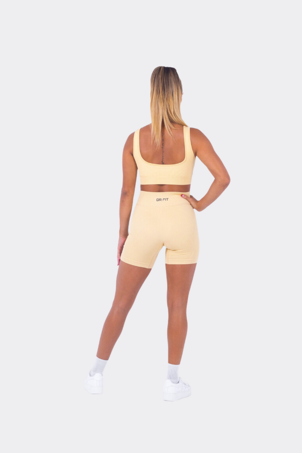 Vintage Cream Flare Short Set