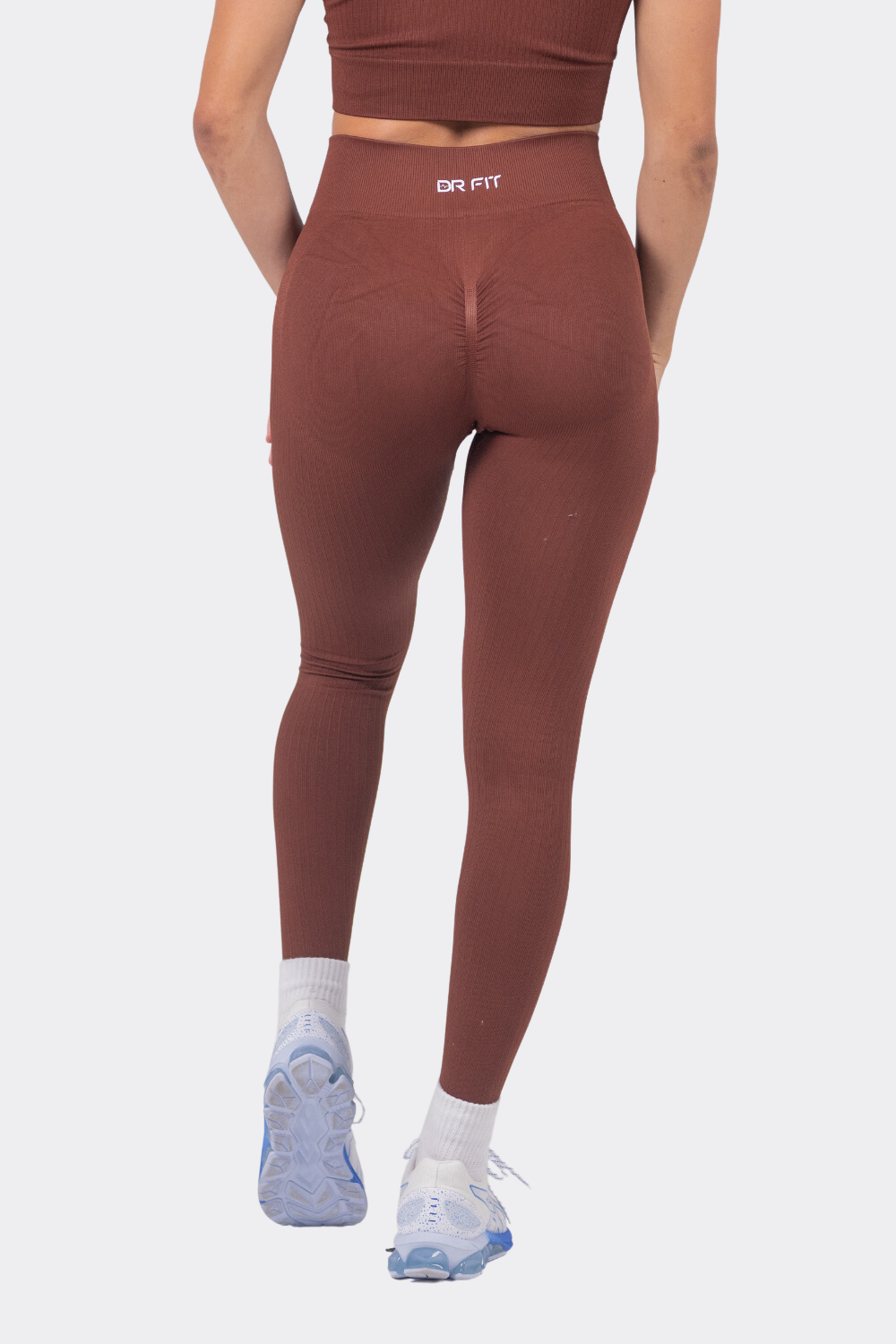 Spring Zip Up Chocolate Leggings