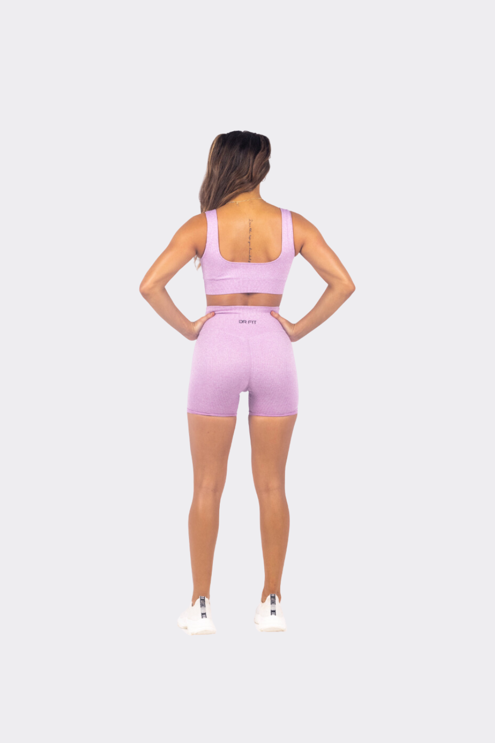 Ribbed Violet Short Set