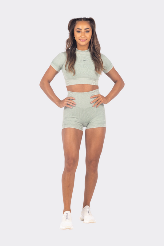 Turtle Olive Short Set