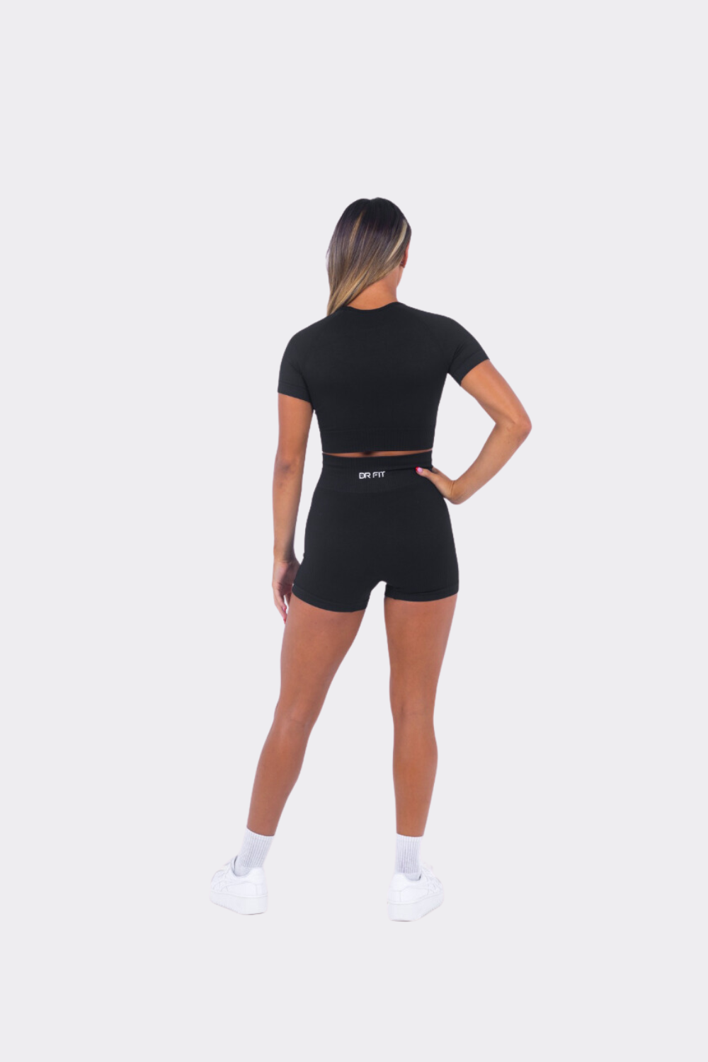 Sleeved Black Short Set