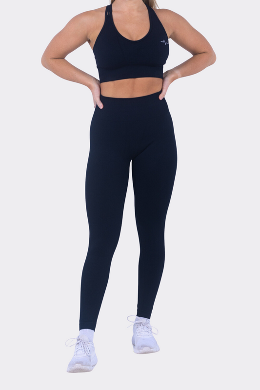 Cris Cross Black Leggings