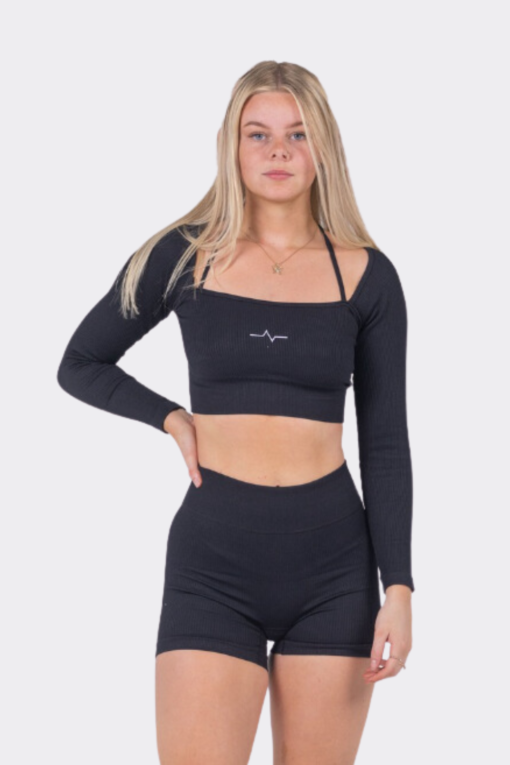 Subtle Black Long Sleeved Top