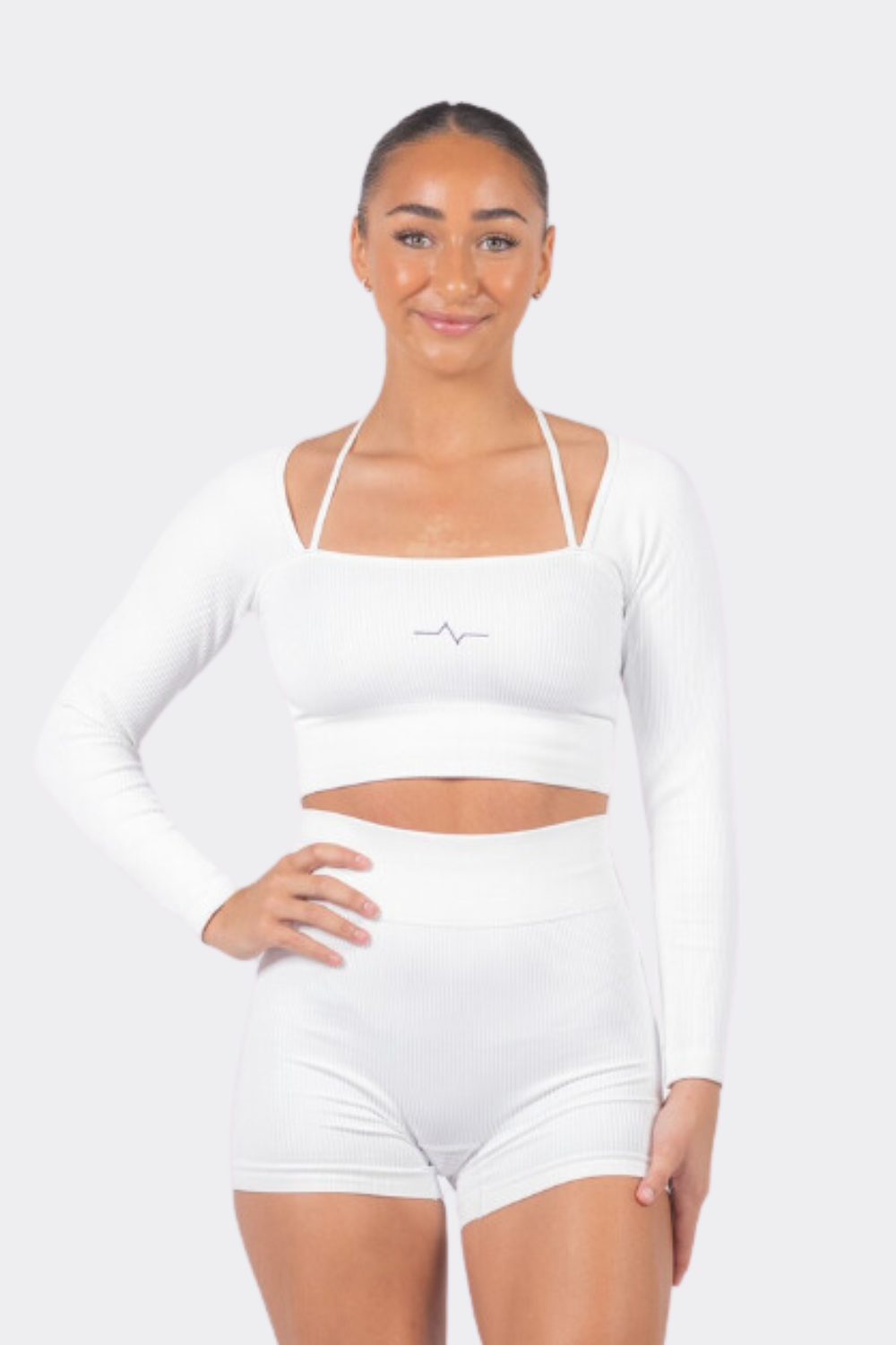 Subtle White Long Sleeved Top